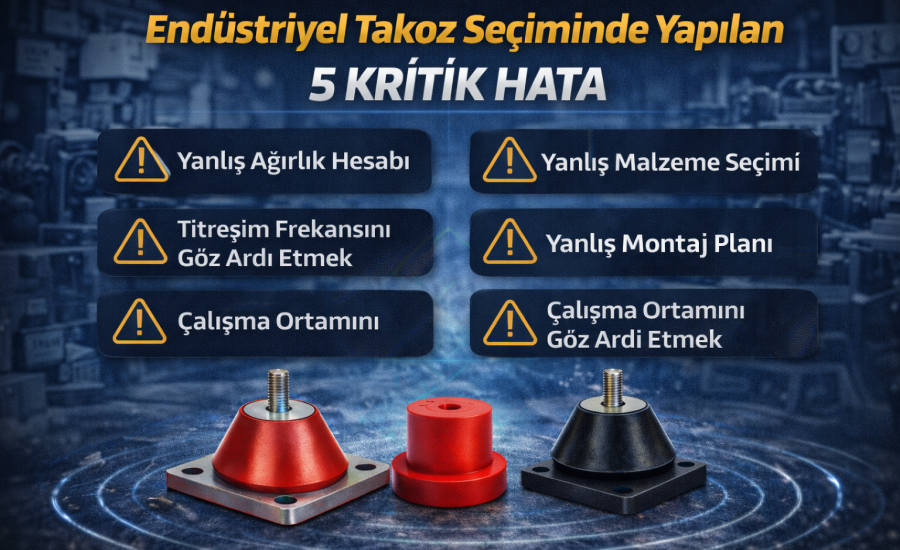 Endüstriyel Takoz Seçiminde Yapılan 5 Kritik Hata