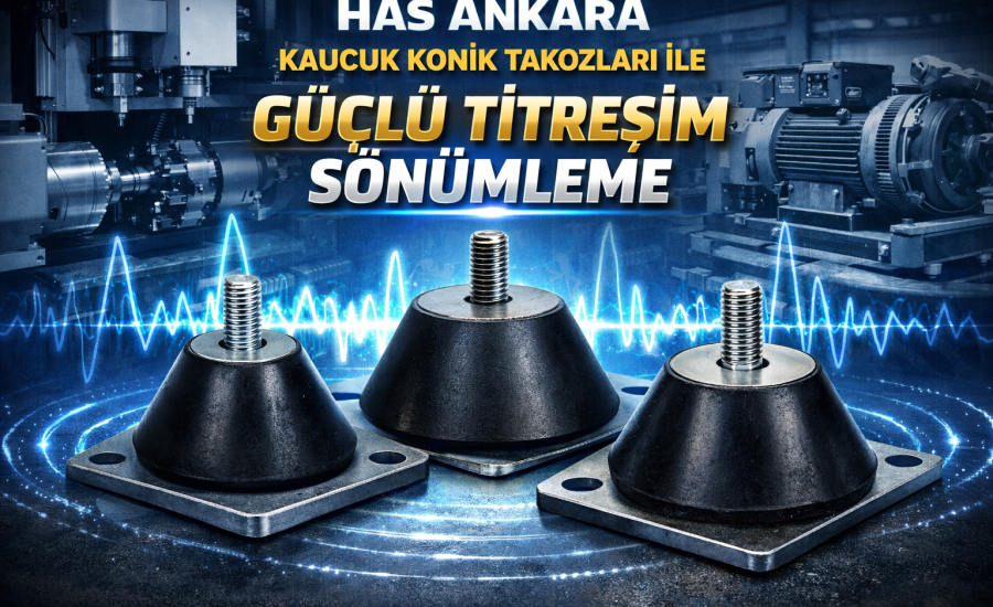 Has Ankara Kauçuk Konik Takozları ile Güçlü Titreşim Sönümleme