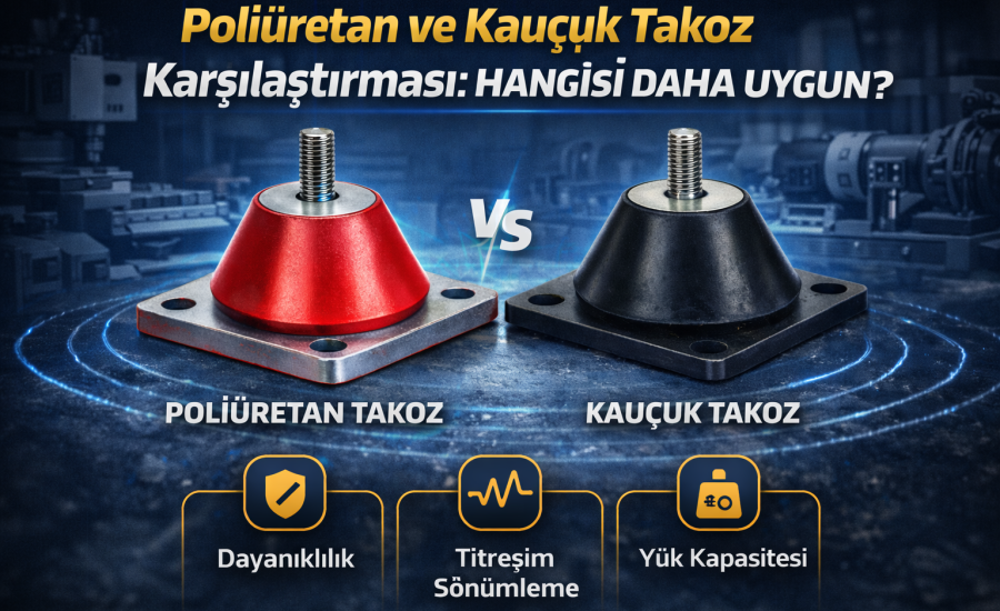 Poliüretan ve Kauçuk Takoz Karşılaştırması: Hangisi Daha Uygun?