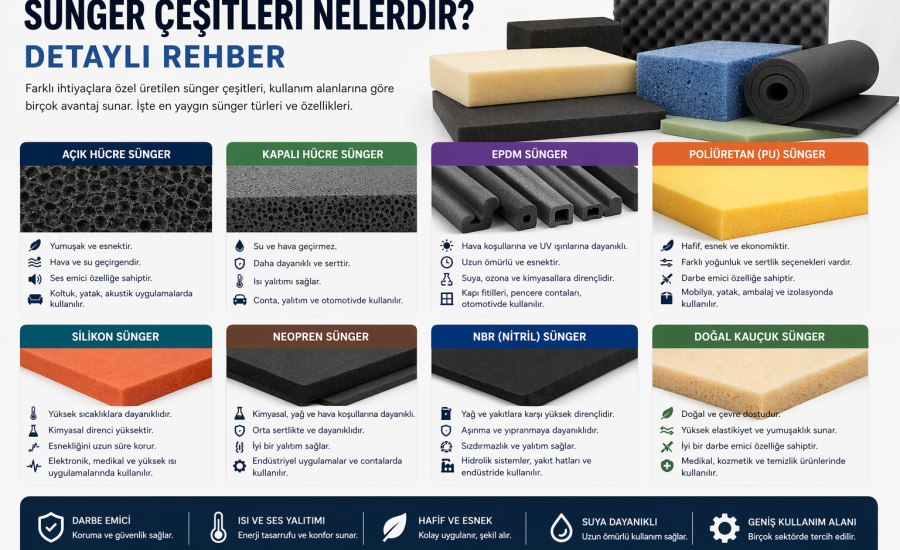 Sünger Çeşitleri Nelerdir